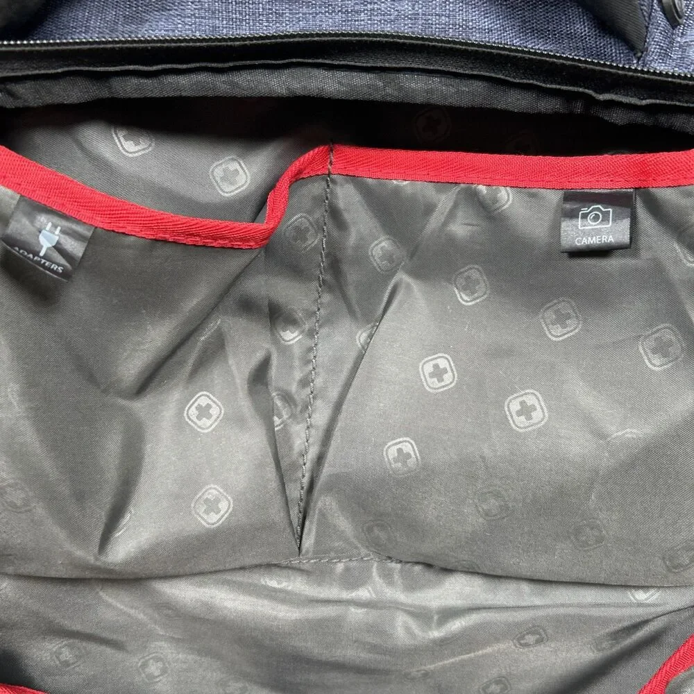 SWISSGEAR Scansmart TSA Friendly Tablet Laptop Backpack Blue Denim Padded